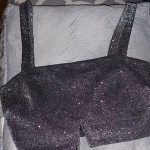 Sparkled cropped top
